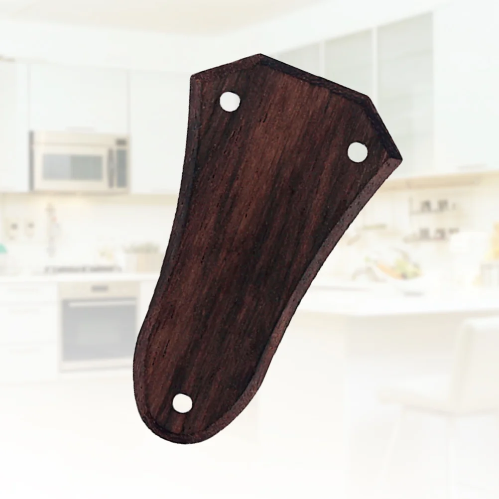 

3 Holes Rosewood Truss Rod Cover Natural Wood Color Acoustic Guitar Parts Replacement 40Mm Vertical Height 17.3mm Bottom Screw