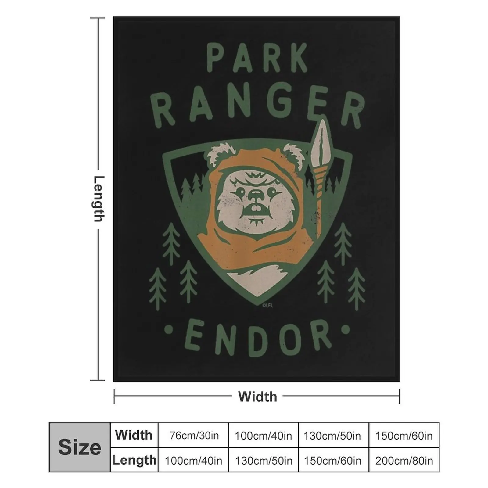 Ewok Park Ranger Endor Koc do rzucania Retros środa Koce