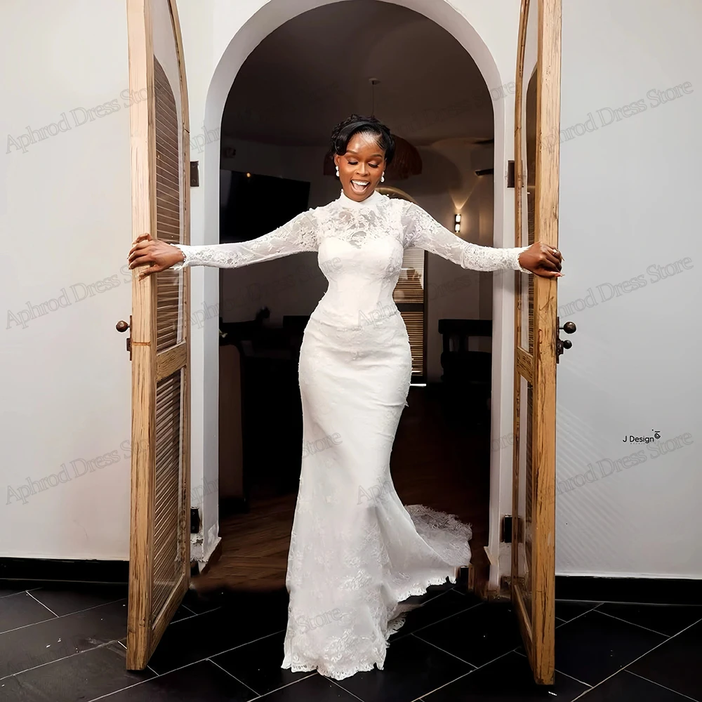 Modest Wedding Dresses Charming Bridal Gowns Lace Tiered Robes For Formal Party Muslim Elegant Vestidos De Novia Customized