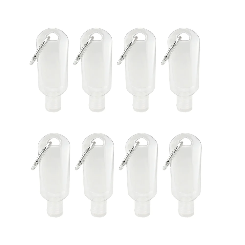 

8 Pcs Transparent Hook Bottle Refillable Bottles Travel Hand Empty with