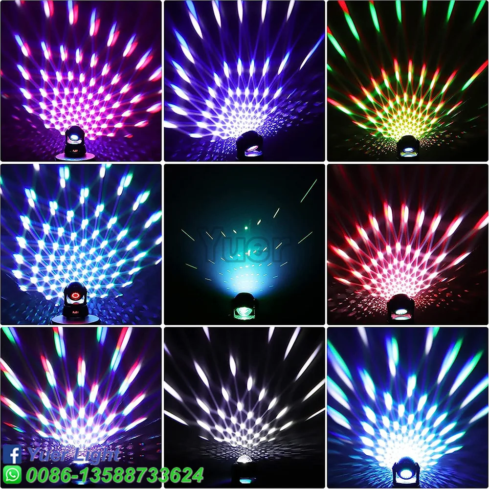 NEW LED 4x10w RGBW Wash 15W Magic Ball Effect Double Side Moving Head Party Dj Disco Wedding Decoration Stage Lights Wholesale