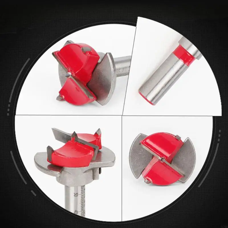 97QD mejorado 35 mm acero Posicionamiento perforación Bit Bit Hool Woodworking Herramienta