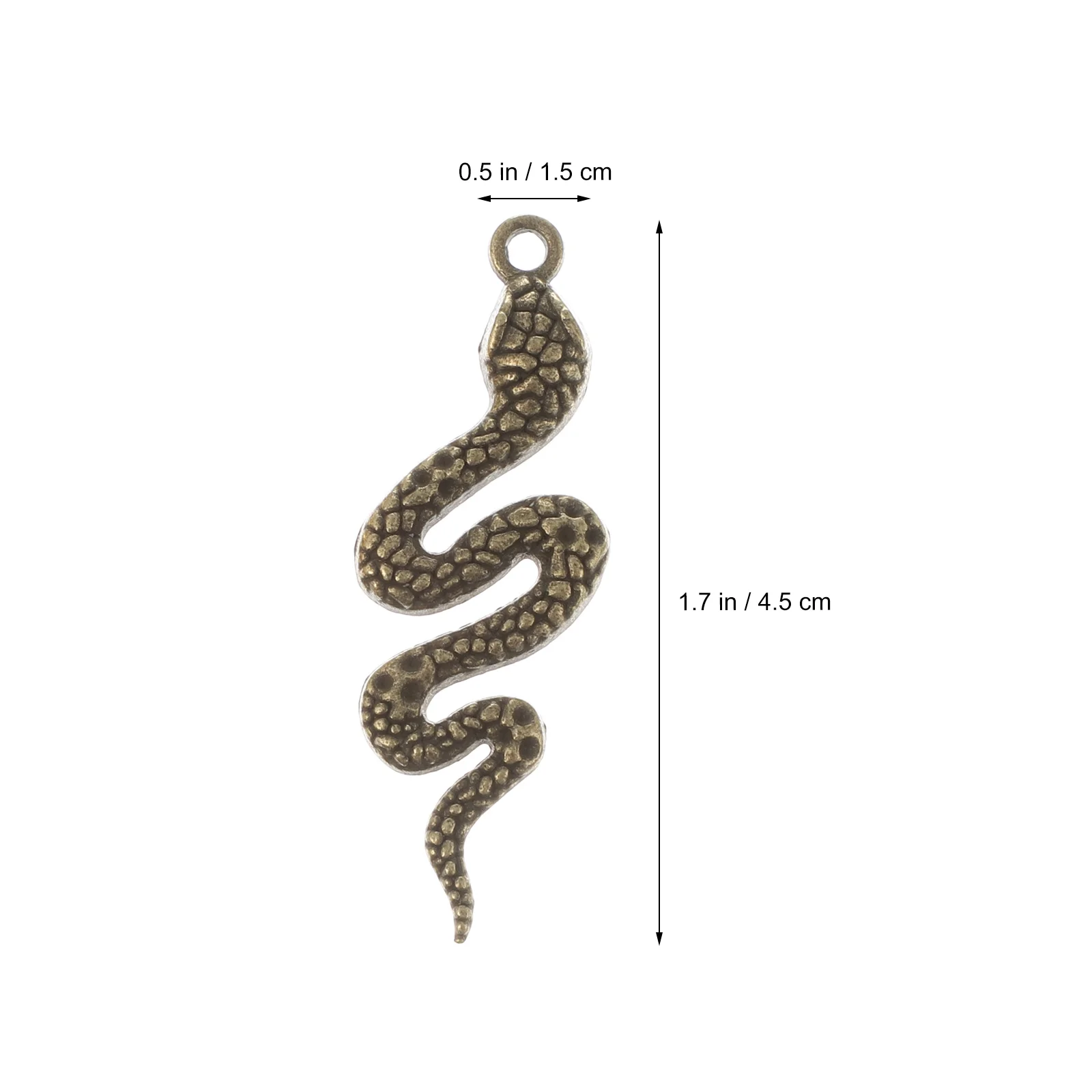 

40 Pcs Retro Snake Pendant Alloy DIY Jewelry Accessory Girls Charm Necklace Earrings Bracelets Making Materials