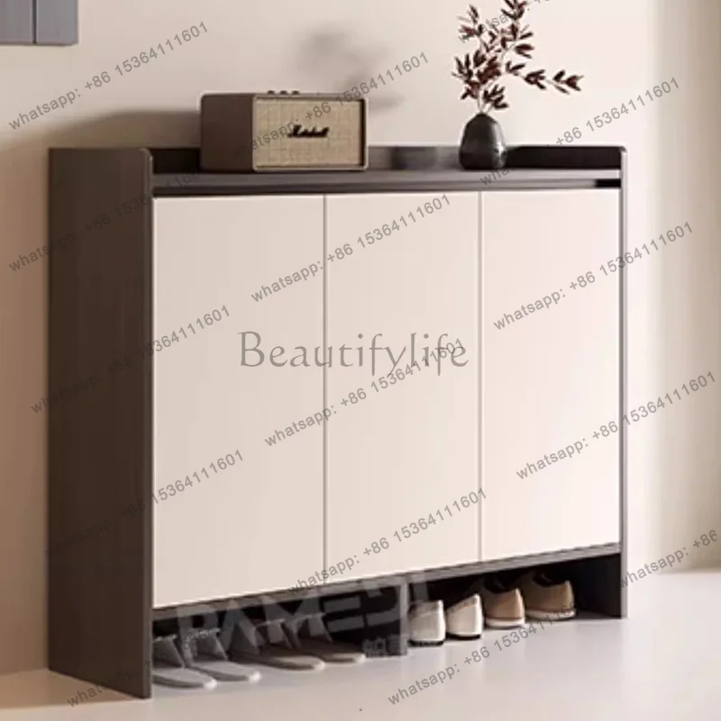 LD Designer Luxury Shoe Cabinet Modern Vertical Slippers Wooden Living Room Storage Shoe Shelf Organizer Gabinete