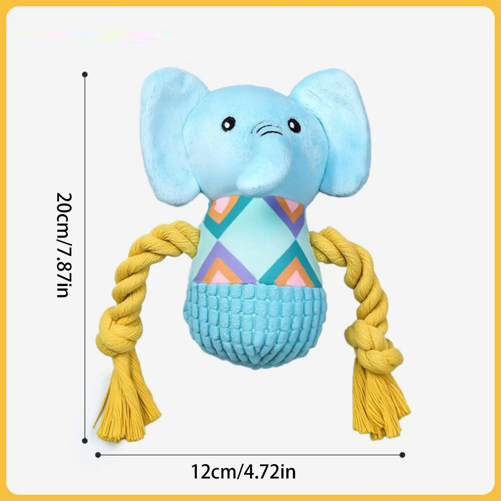 الفيل محشوة الحيوان أفخم الفيل دمية على شكل حيوان جرو التفاعلية إمدادات للعب اليومي الملل الحيوانات الأليفة غرفة المعيشة المنزلي #6