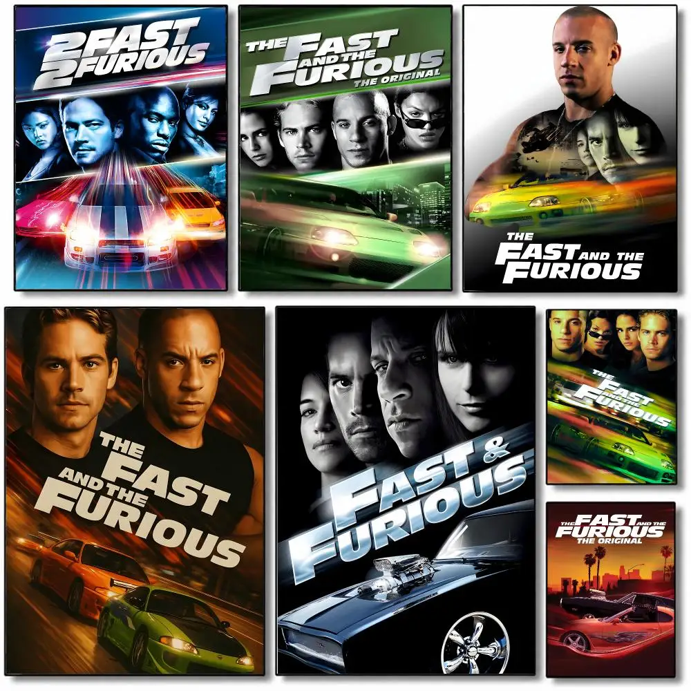 F-Fast and F-Furious Poster Wall Art Painting For Home Room Decoration Bedroom Wall Decor Waterproof Posters
