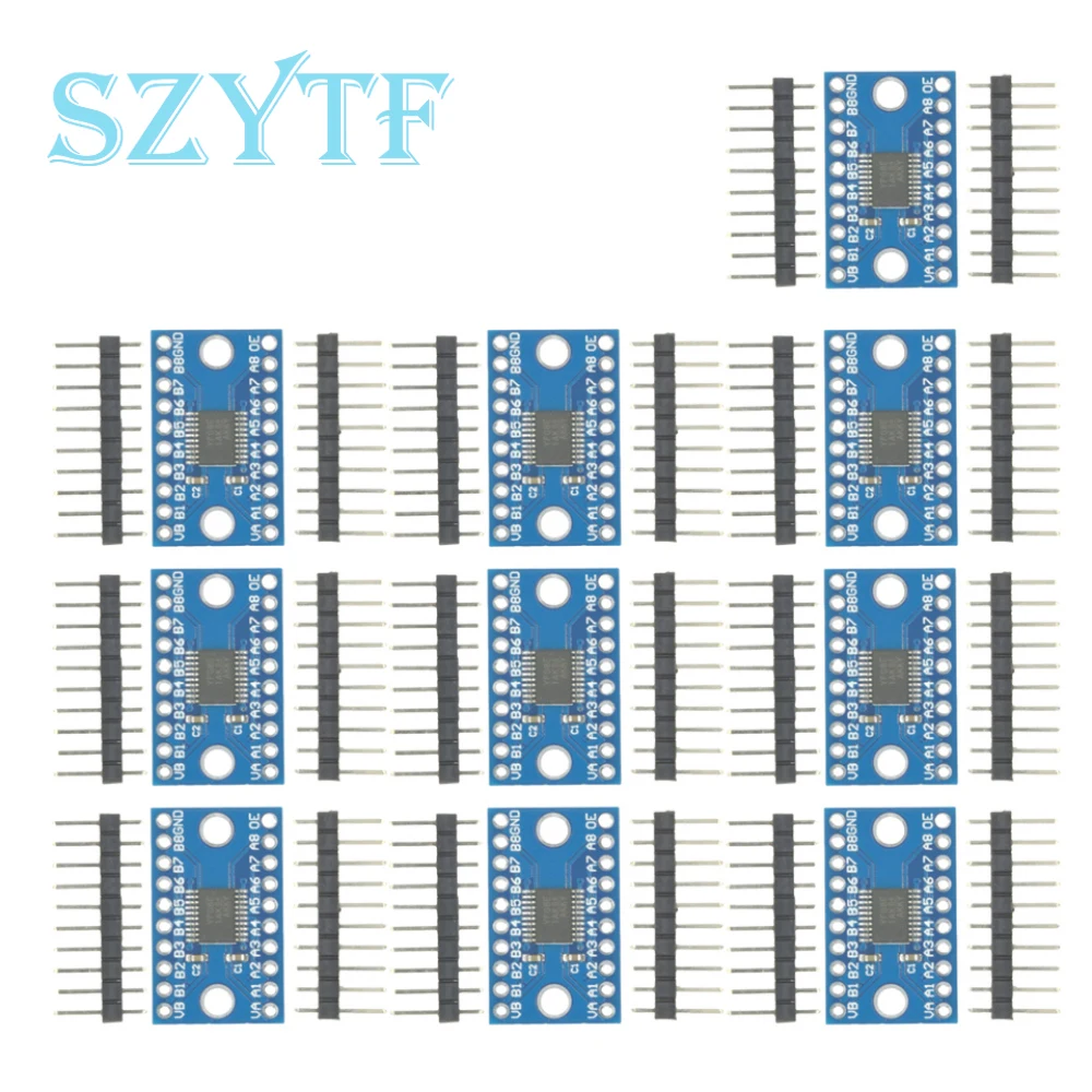 1-10pcs 3.3V 5V TXS0108E 8 Channel Logic Level Converter Convert TTL Bi-directional Mutual Convert For Arduino