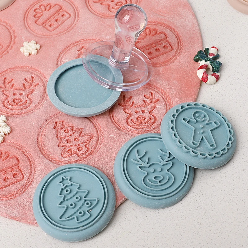 5 ชิ้น/เซ็ตคริสต์มาส DIY คุกกี้แม่พิมพ์บิสกิตแสตมป์ความดัน Fondant Sugarcraft เบเกอรี่เครื่องมือวันหยุดคุกกี้ตกแต่ง