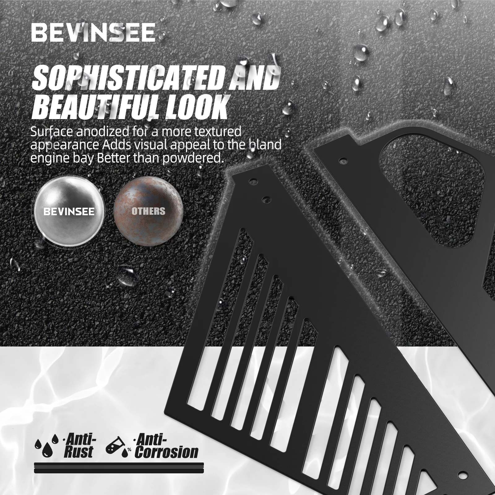 أغطية مقصورة خليج المحرك الألومنيوم الأيسر والأيمن لسيارة كورفيت C8 2020 2021 2022 2023، ملحقات السيارة