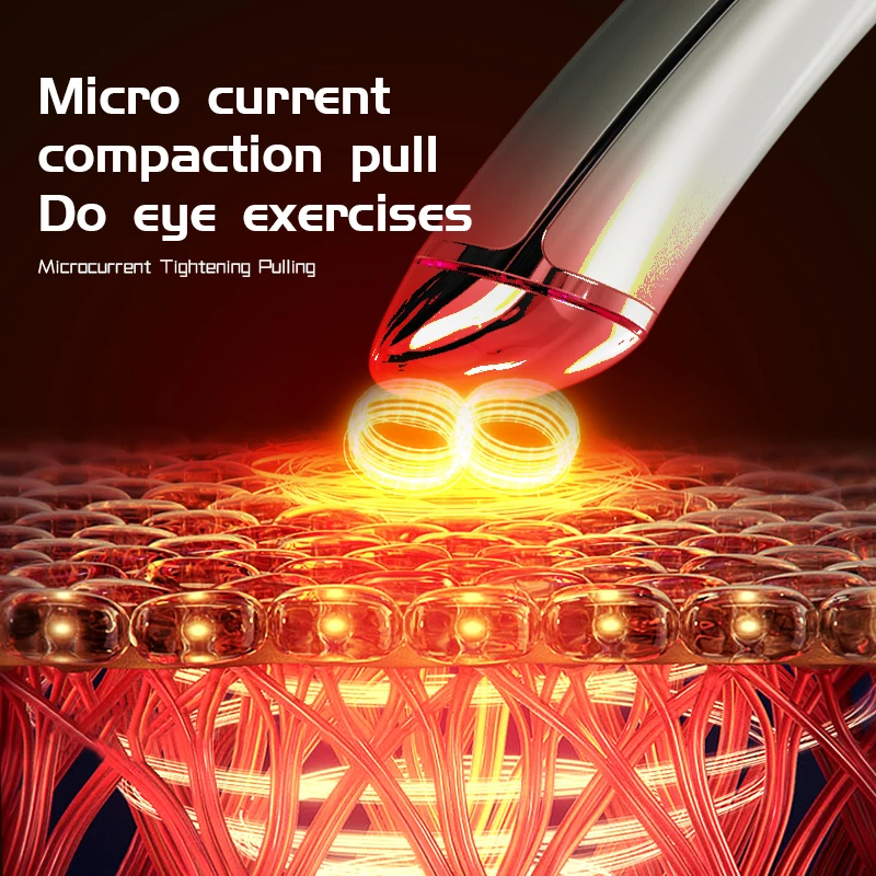 KSKIN Przenośne EMS Prąd Twarz Wibracje Przeciwzmarszczkowe Masaż Oczu Usuwanie Cieni Pod Oczami Salon Kosmetyczny Urządzenie do Pielęgnacji Oczu Pióro