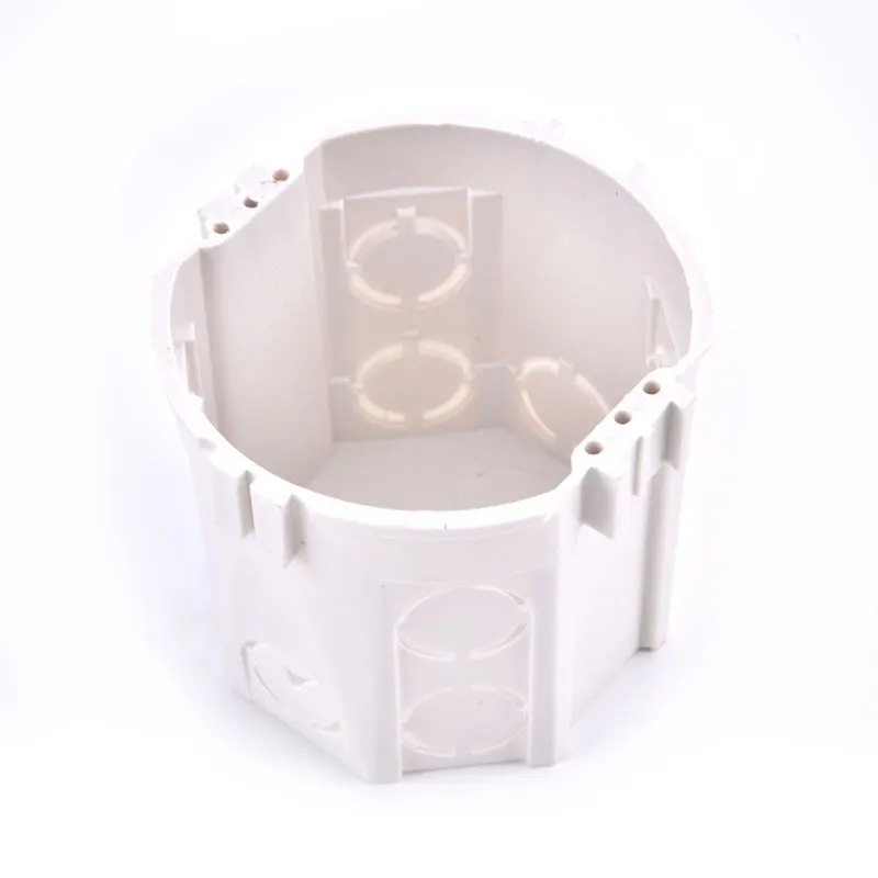 Wand Montage Weiß Box Interne Kassette Für EU Standard Schalter Und Steckdose Runde Basis Draht Box