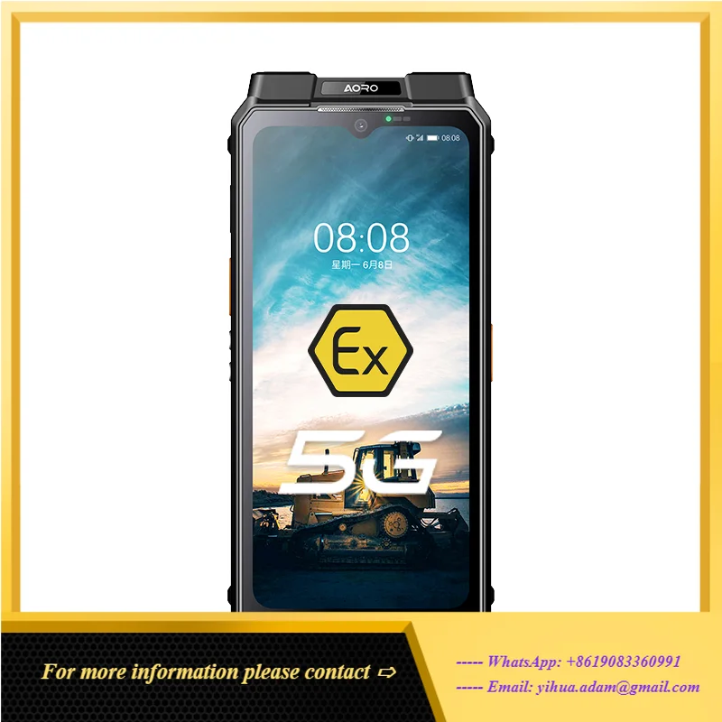

Смартфон Aoro M8 5G POC: Взрывозащищенный, искробезопасный телефон Ex ATEX IECEx Zone 2, защищенный от ударов и пыли