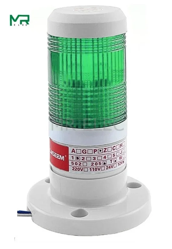 LED  Industrial red  Yellow  blue green Signal Tower Warning Lamp Stack Light Alarm Apparatus 12V 24V 110V 220V