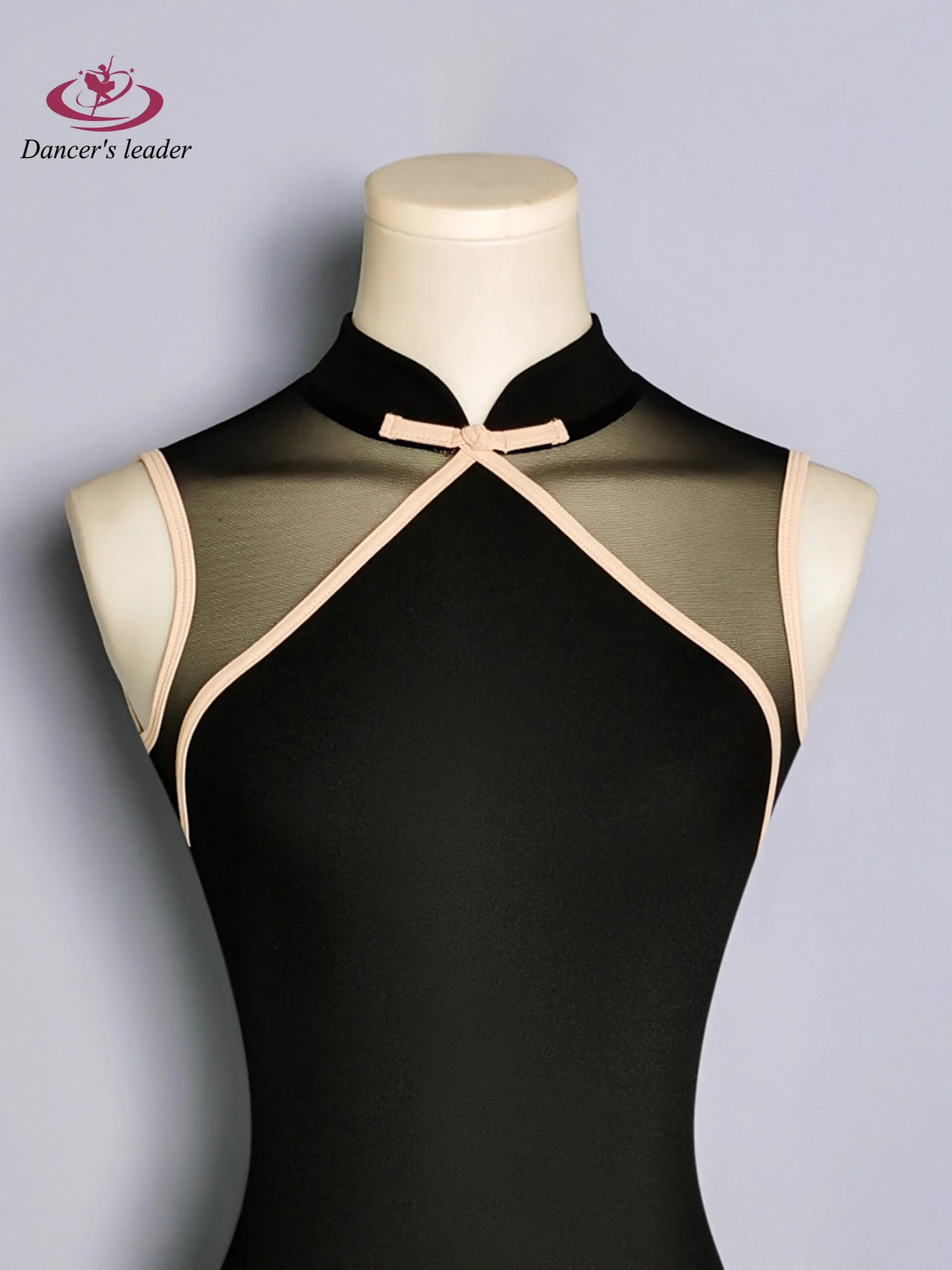 Ballet Leotard for Women's Practice Clothes Retro Cheongsam Button Gymnastics Tight Clothes Performance Adult Air Yoga Costume