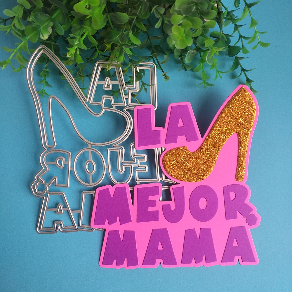 

New Spanish Mother's Day Best Mom cutting dies scrapbook decoration embossed photo album decoration card making DIY crafts