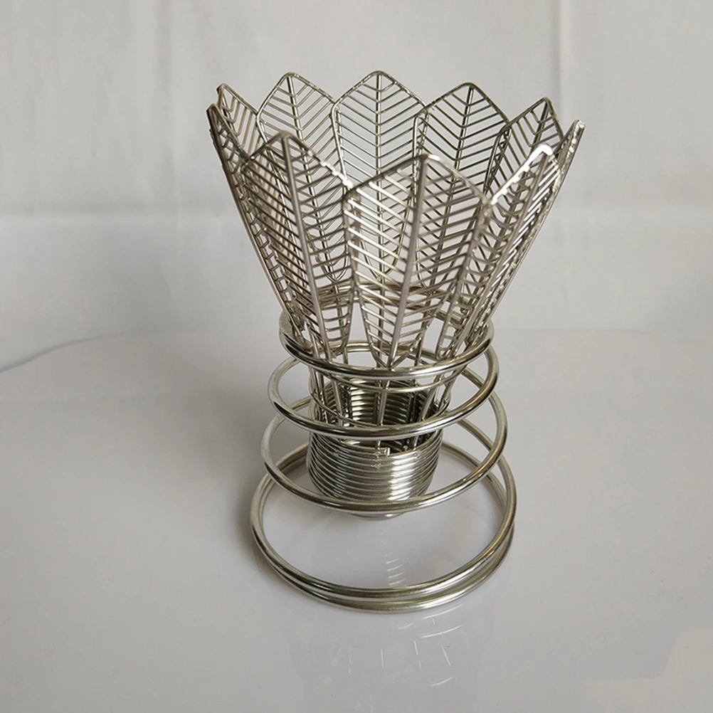 

1Set Metal Pen Holder Stainless Steel Desk Organizer Pen Storage Container for Office School Home Makeup Brush Tools Organizer