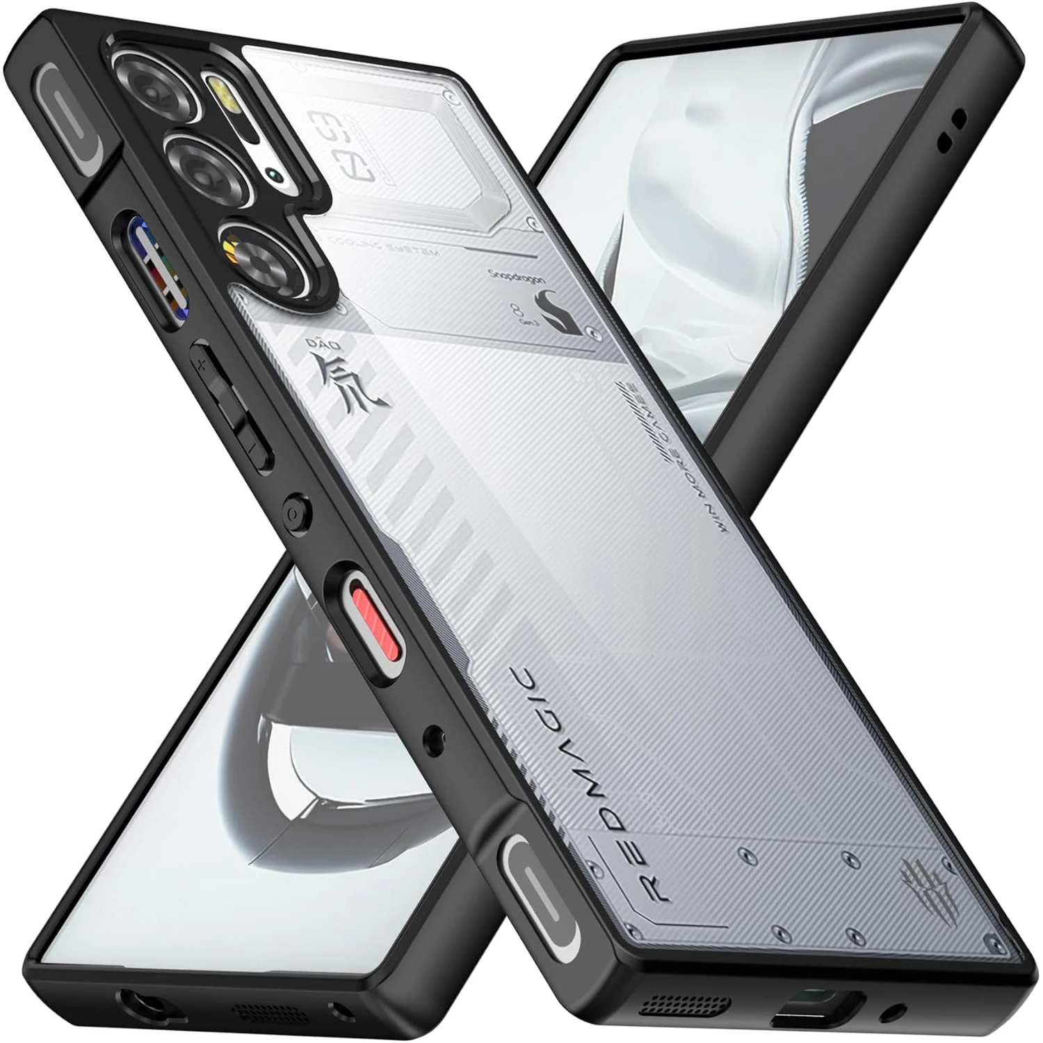 Capa para celular Red Magic 9S Pro+ Plus/9 Pro+, à prova de choque, fina, transparente e protetora para ZTE Nubia Red Magic 9 Pro/9S Pro