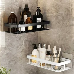 Bathroom Shelves Bathroom Accessories Organizers Wall-mounted Storage Brackets Metal Shelves Without Punching Holes Shelves