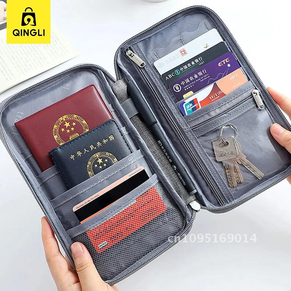 New Passport Passport Wallet High-capacity Family Travel Holder Cover Waterproof Women Air Card Document Credit Men Bag Ticket