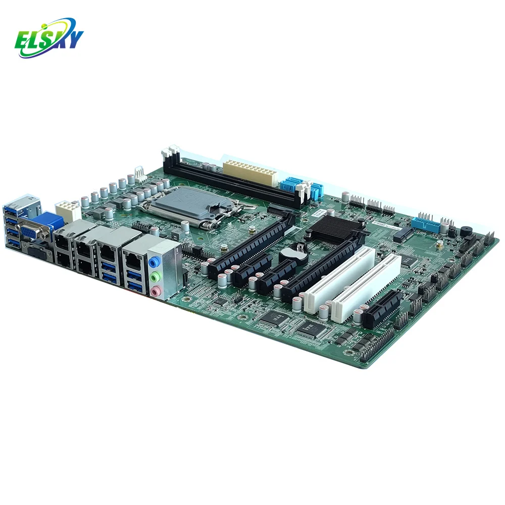 ELSKY Motherboard for Computer GK1200 with CPU 12/13/14th Gen Core I3 I5 I7 I9 LGA1700 16*USB 12*COM 6*LAN PCI-E X16 PCI-E X4 view 4