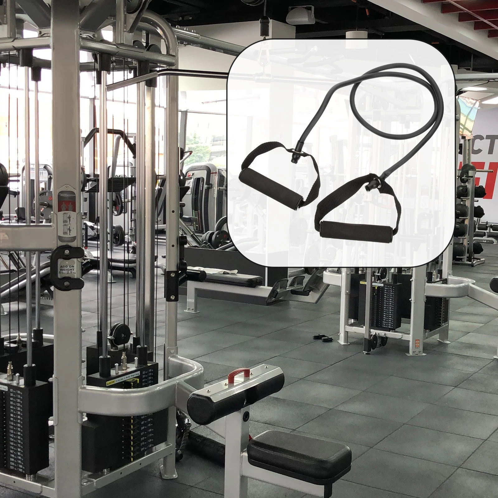 

1Set Fitness Resistance Strap Rope Durable Stable Structure Chest Expander Training Band Muscle Strength Workout Rope