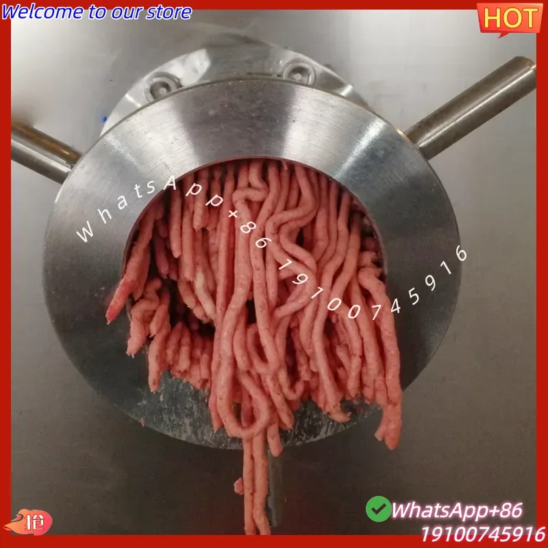 2026Hot Commercial Compact Buffalo Chopper Meat Food Processor Electric Frozen Fish Sausage Filling Ground Meat Mincer
