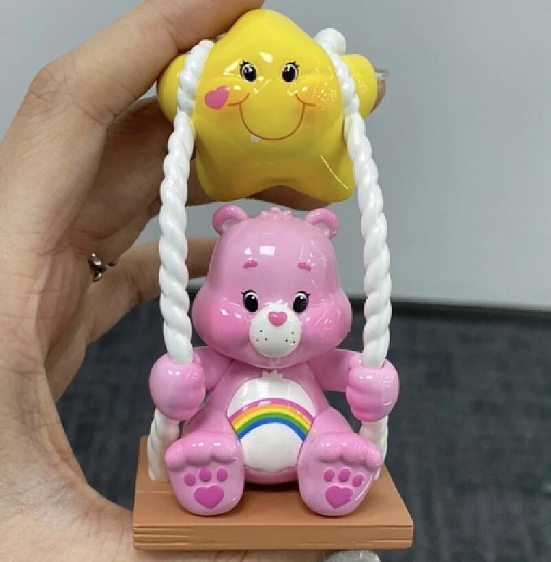 Carebears miniso sky bear série 3 yunzhong paraíso quarta geração caixa cega ornamento feito à mão modelo feriado coletar presentes