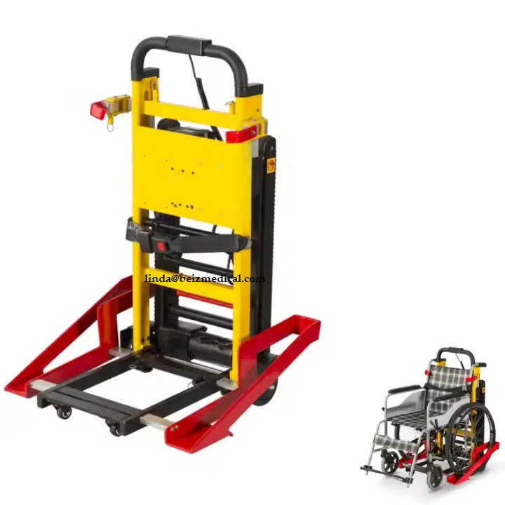 

Wheelchair Foldable Climbing Stair Lift Wheelchair Hand Trolley Foldable Motorized Stair Climbing For Manual Wheelchair-BZ-LSZ01