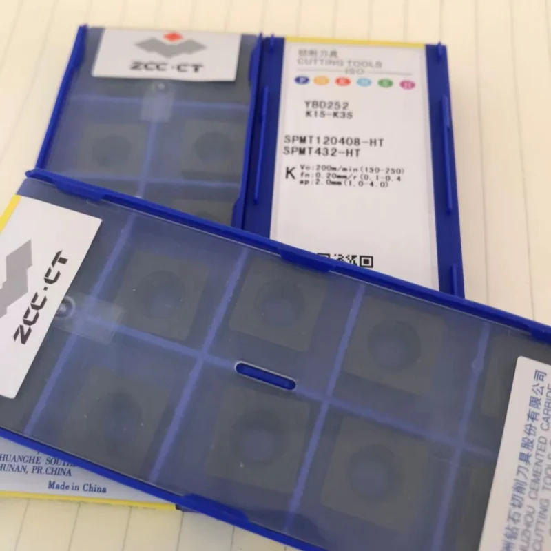 SPMT120408-HT YBD252 /SPMT120408-HT YBG202/SPMT120408-HT YBG302 CNC turning blade carbide inserts Cutting Tools 10Pcs