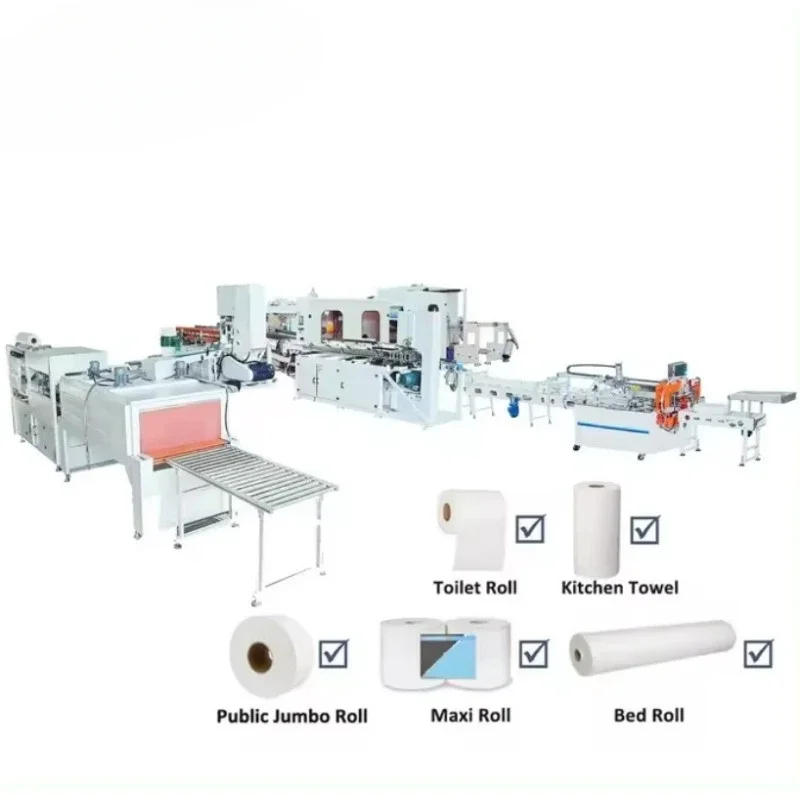 YG Lower Cost Toilet Paper Roll/Kitchen Towel Paper Rewinding Machine Paper Making Production Line