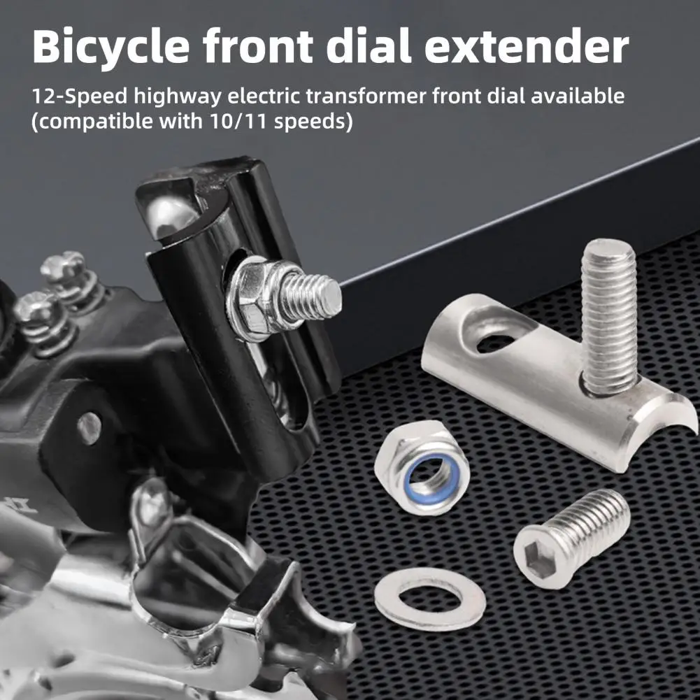 Racefiets Voorderailleur Extender voor R8000/R7000/R9100 Rvs Fiets Voorderailleur Hoogte Aanpassing Accessoires