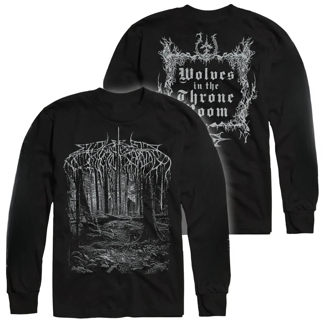 Camiseta masculina retrô do álbum punk de heavy metal da banda Lorna Shore - camiseta americana de manga comprida com gola redonda