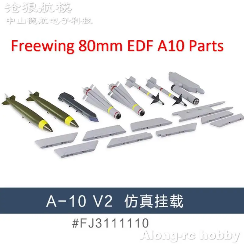 Freewing Dual 80mm EDF RC Jet Airplane A-10 V2 Repair Spare Parts Missile Canopy Nose or Main Landing Gear Retracts Wheels