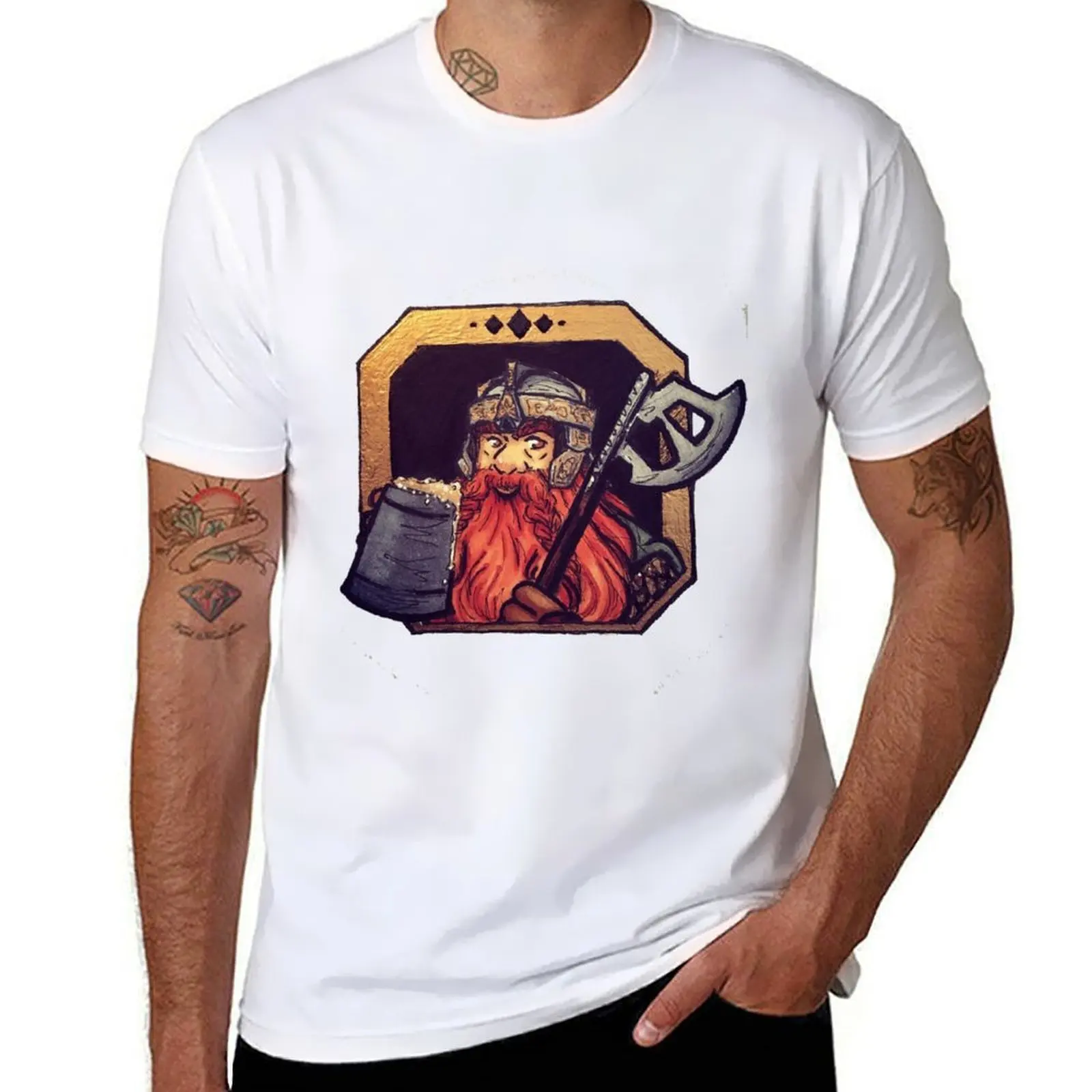 

Lotr prompt gimli T-Shirt anime t shirts oversize t shirts for man graphic tees T-Shirt