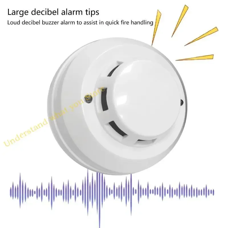 Rilevatore fumo J60A batteria allarmante con LED