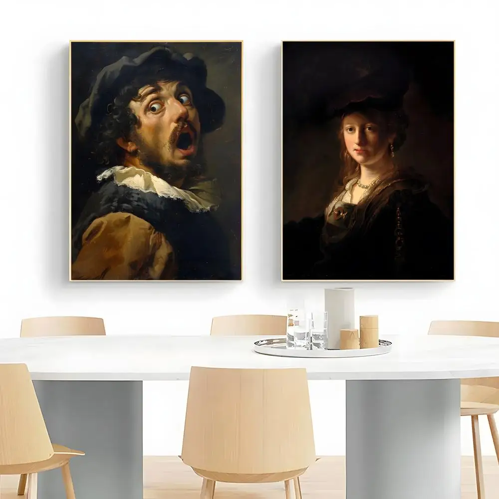 Masterpiece Artist Rembrandt Poster Wall Art Print Decorative Mural Home Decor Gift Unframed
