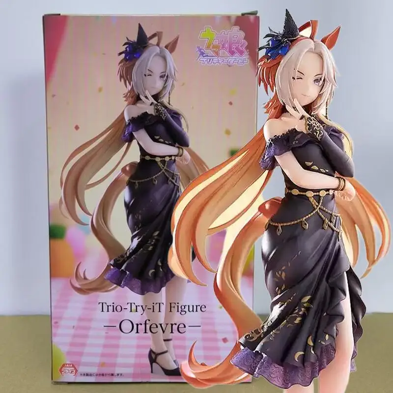 

Genuine Original Furyu Umamusume: Pretty Derby Trio-Try-It Figure Orfevre Anime Figure Model Collector Figurine Toys Doll Gift
