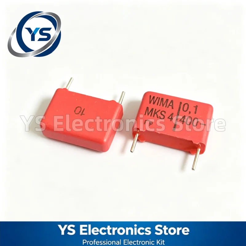 MKS4 400V0.1UF WIMA RED  400V104 100NF 15mm Film Capacitor Hi-Fi Audio Capacitors NEW and Original