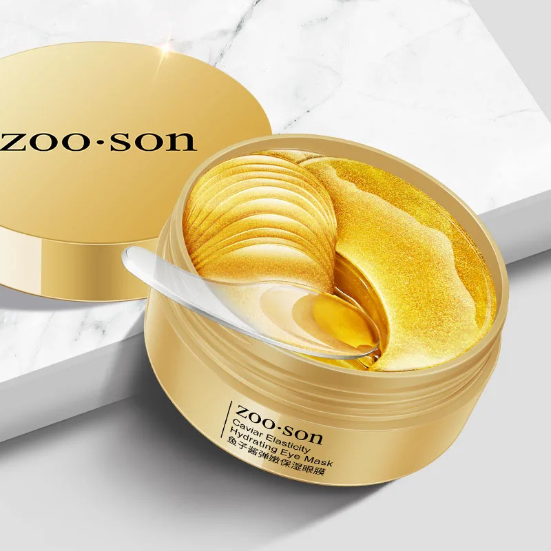 Gold Caviar Crystal Collagen Eye Mask Beauty Moisturizing Firming Puffiness Dark Circles Removal Eyes Care Eye Patches