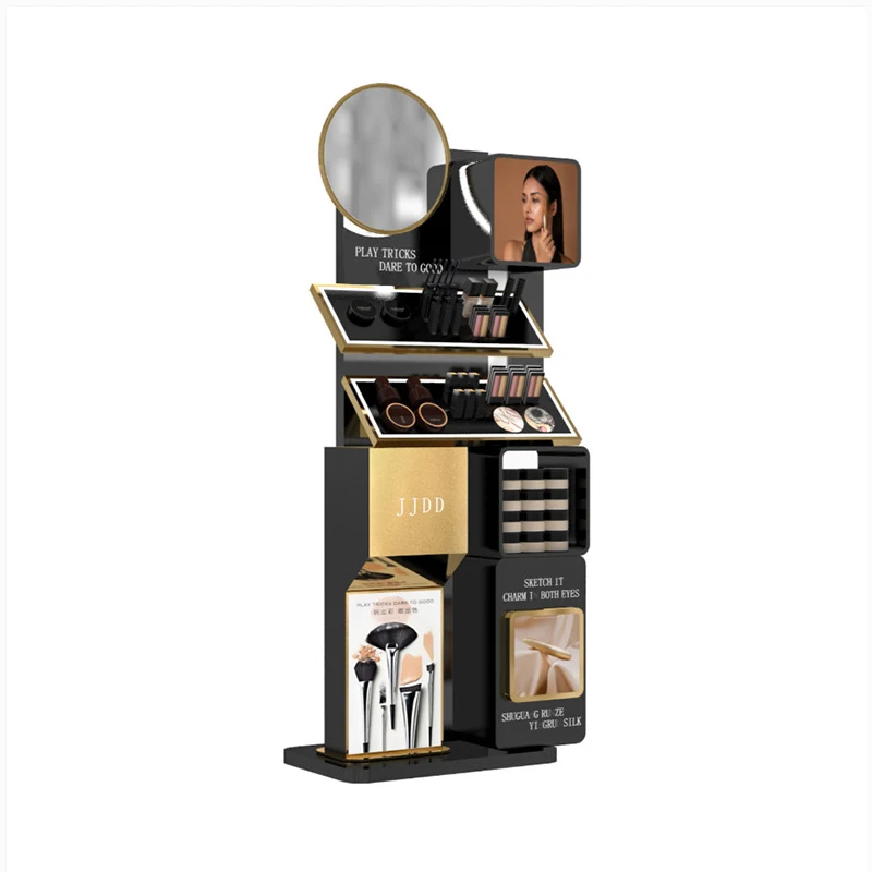 custom.Custom Luxury Cabinet Cosmetic Makeup Store Retail Display Shelves