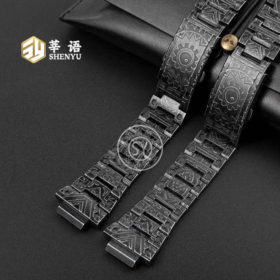 DW5600 GW5600g تعديل فريد الفولاذ المقاوم للصدأ مجموعة ل كاسيو G-SHOCK المعادن نحت الرجعية الهندي نمط حزام ساعة اليد الرجال DIY بها بنفسك