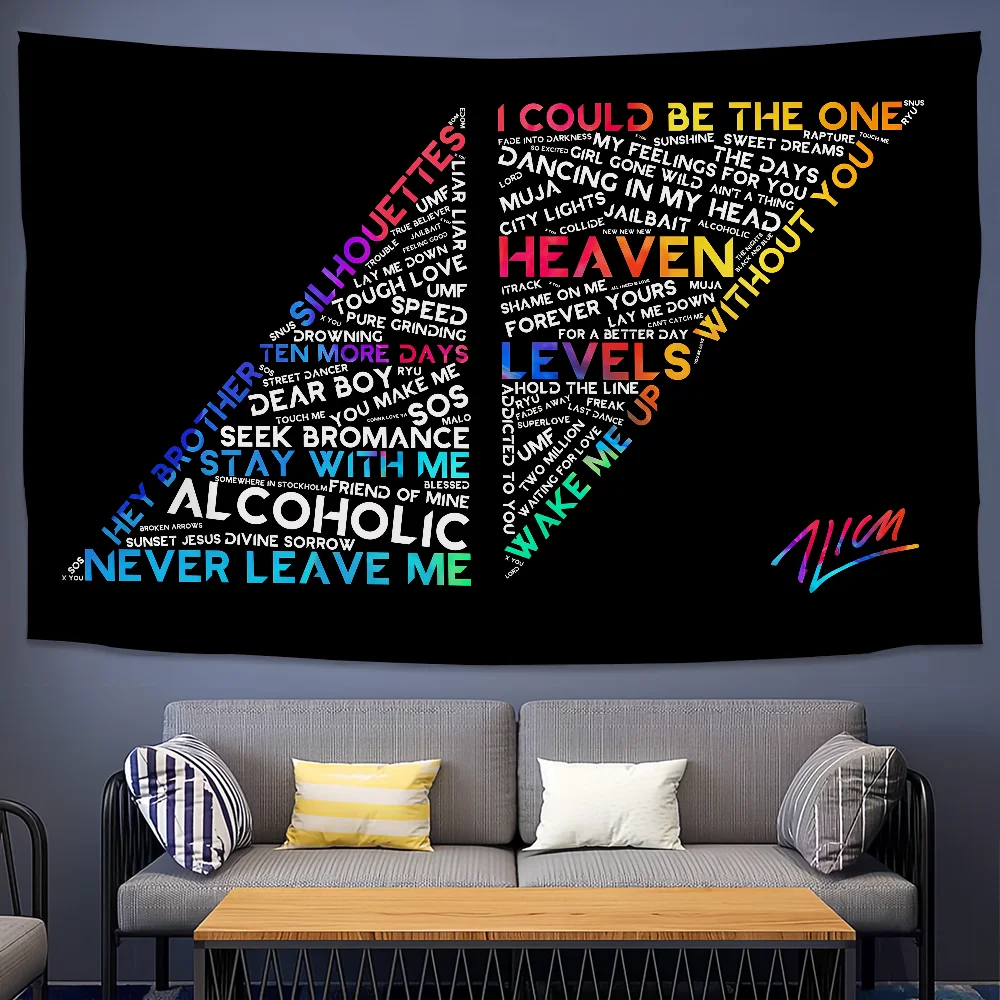 DJ A-Avicii Logo True Wake Me Up flag For Picnic Art Home Decoration Party Outdoor Camping Banner