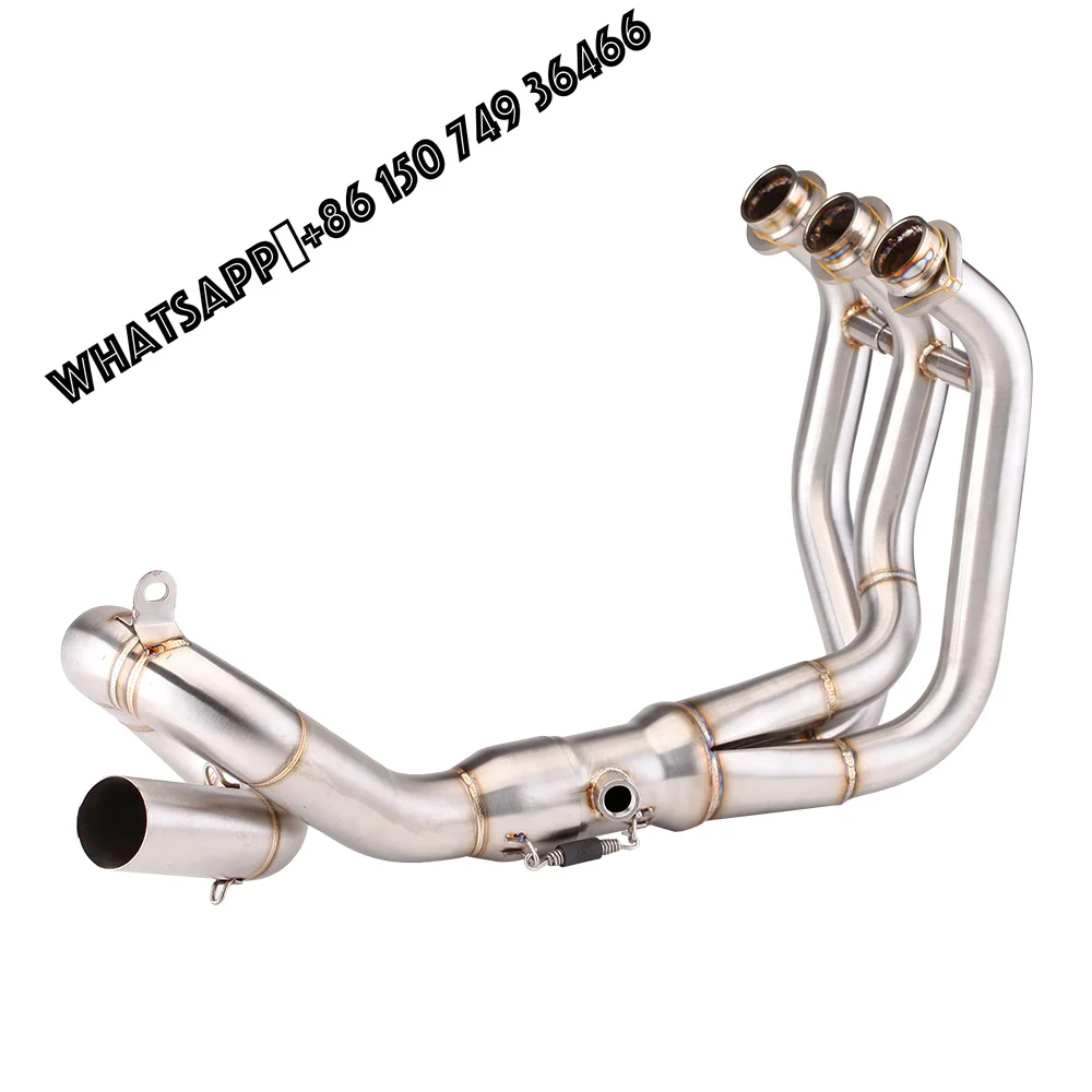 Stainless Motorcycle Exhaust MT09 FZ09 XSR900 MT-09 Tracer Exhaust Pipe Bend Pipe for Yamaha FZ-09 2014-2018