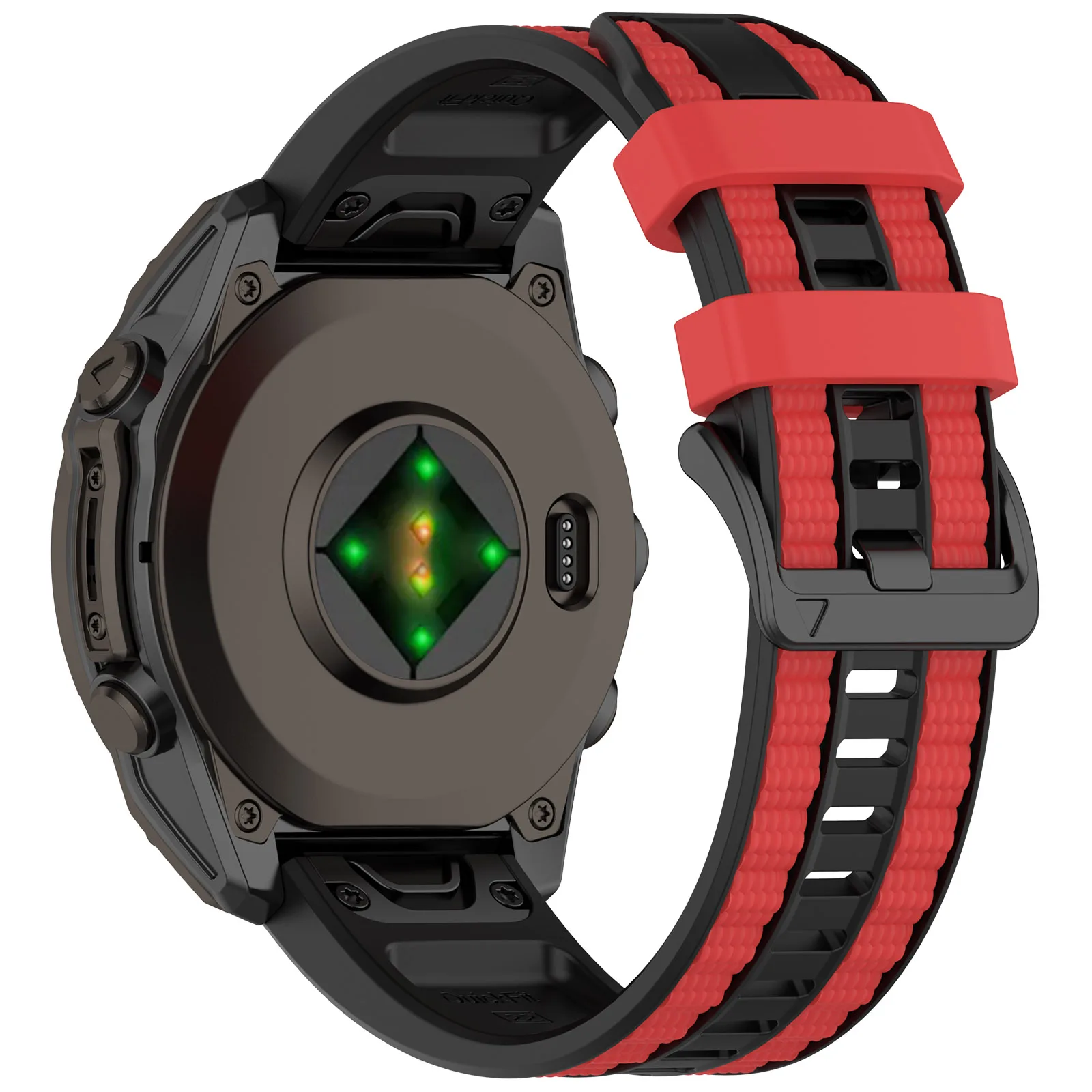 

Силиконовый ремешок для часов 26 мм для Garmin Fenix 8 Pro MicroLED 51 мм / Quatix 8 51 мм / Venu X1, двухцветный, быстросъемный, сменный