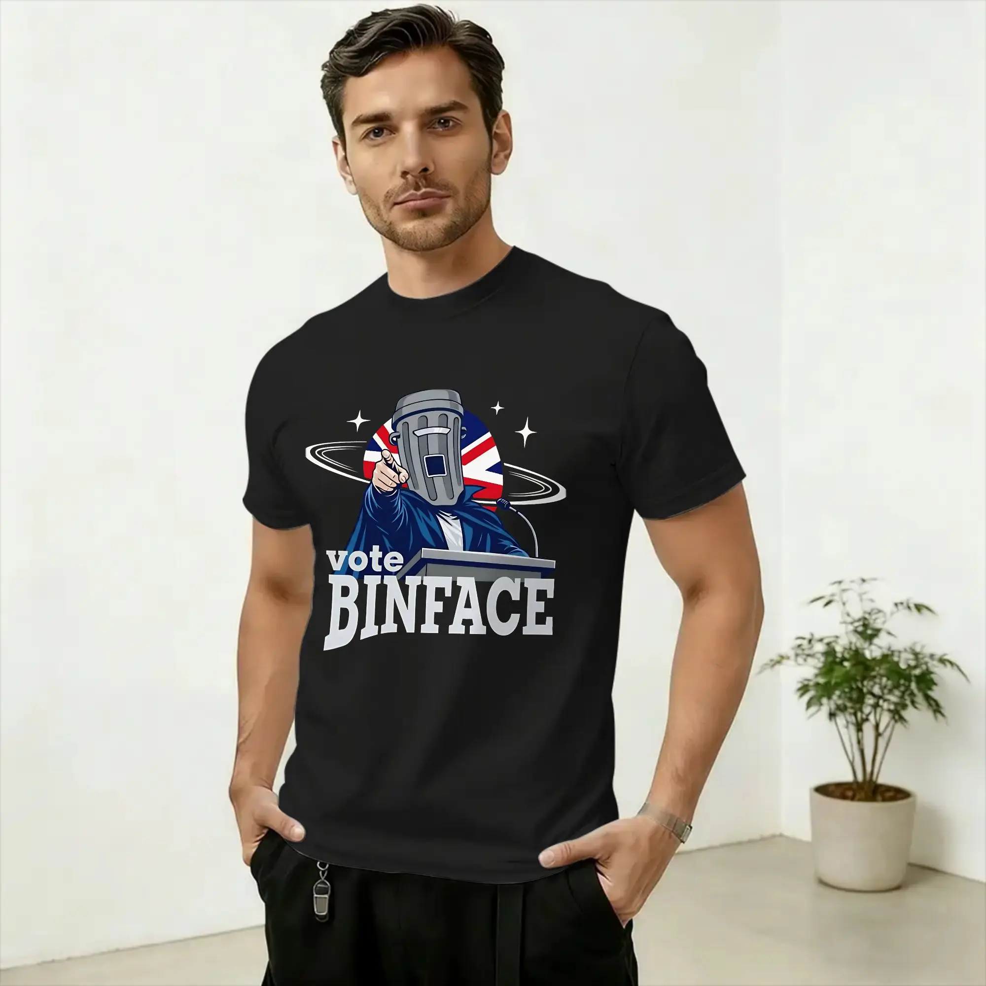 Count Binface Sigma IX T Shirt Summer  100 Cotton T-Shirts For Male Novelty Design Tee Shirt Short-Sleeve Y2K Casual Clothes
