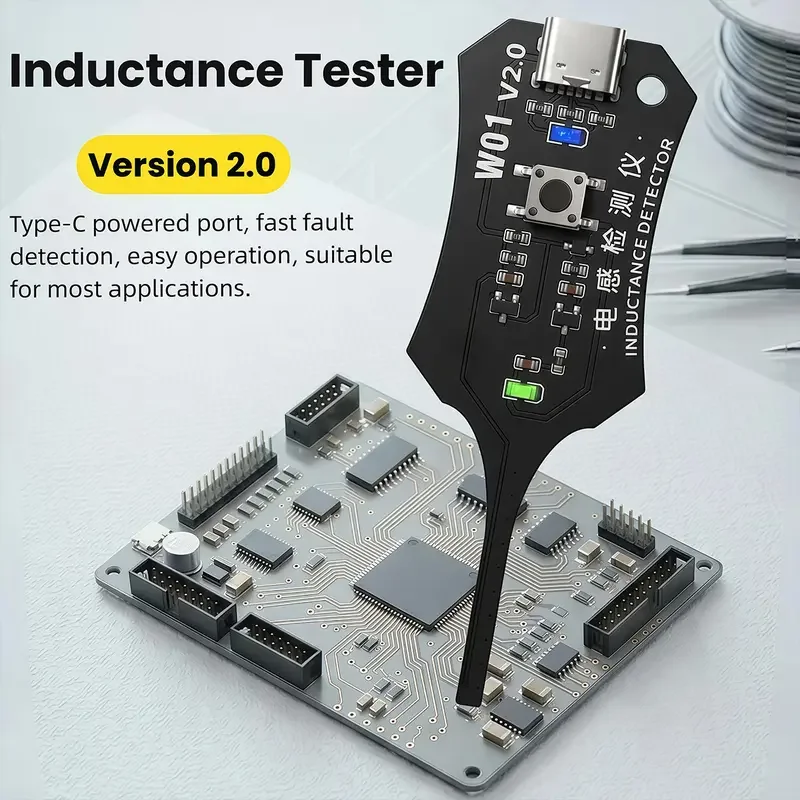 OSS W01 V2.0 Induktivitätstester Motherboard-Spulentester Elektronische Leiterplatten-Induktordetektor für Handy-Motherboard-Komponenten – Detail 3