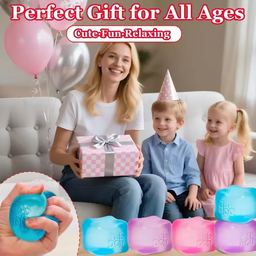Schylling Needoh Nice Cube Sensory Toys Stress Relieving Blocks Pinching Relieving Puzzle Solving Venting Souvenir@