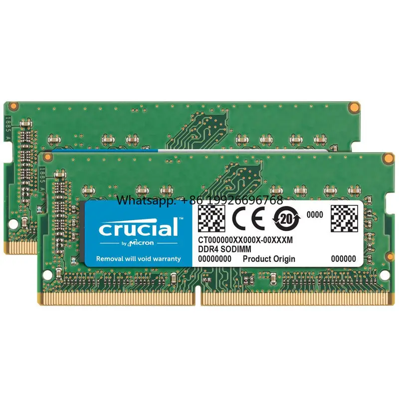 

Crucial Laptop Memoria Ram Ddr4 4gb 8gb 16gb 2666mhz Notebook Ram 240pin Sodimm 16 Gb 3200 Mhz Ddr 4 Ram Memory for Amd manufac