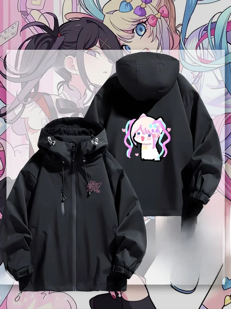 

Heavy Dependency Super Sauce Broaast Girl Cosplay Hooded Jaet Casual Loose Men's Polyester Fiber Waterproof Coat