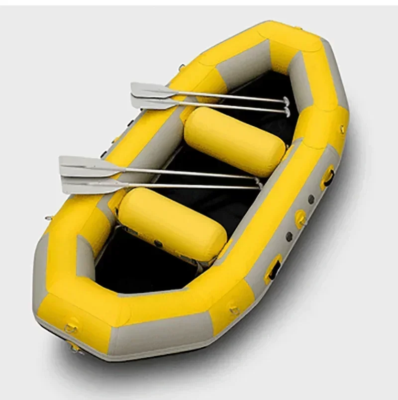 PVC Fabric Inflatable Kayak 2 People Paddle Boat Fishing Vessel Rowing Boats